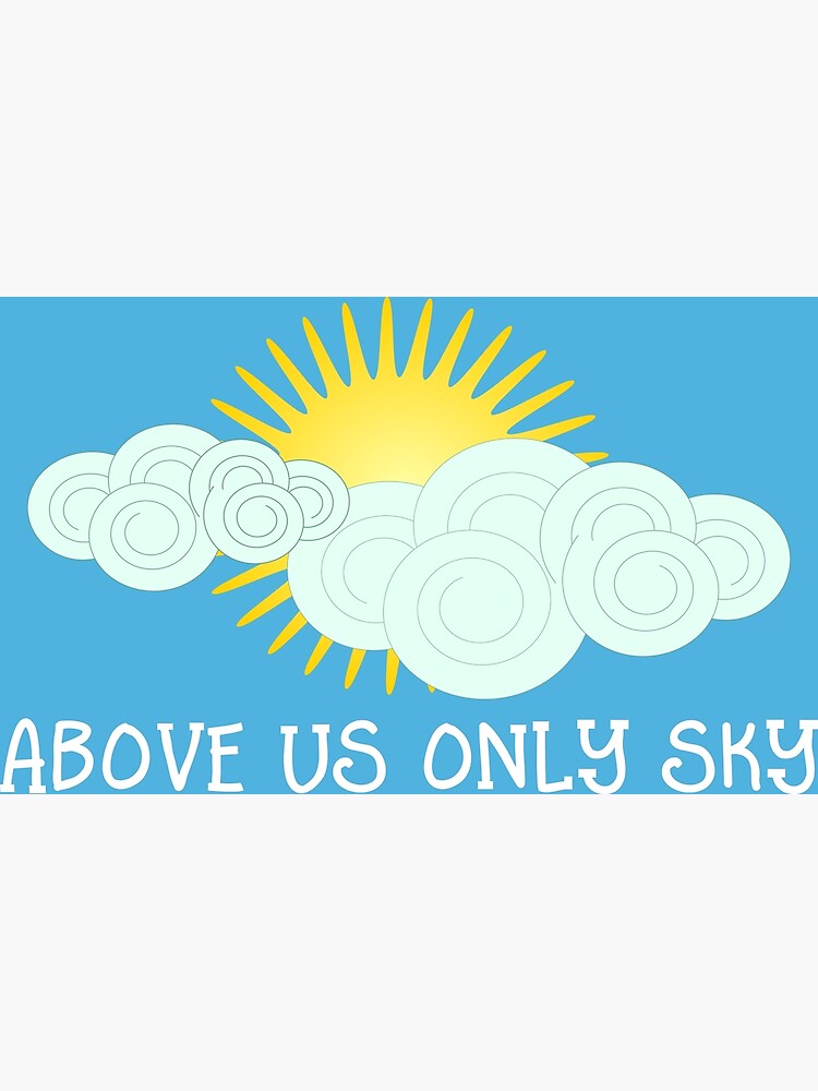 Imagine - John Lennon - Above Us Only Sky Lyrics Text Poster for Sale by  Sago-Design