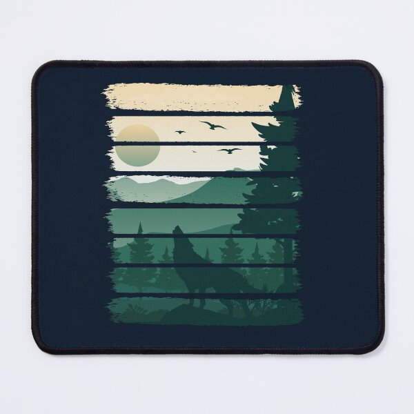 Item preview, Vintage wolf, Forest Nature Wildlife Trees designed and sold by Faty-Za.