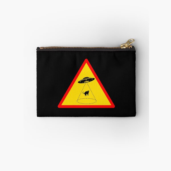 Item preview, Aliens UFO Flying Saucer Abducting Kitty Cat Sign designed and sold by wingstar.