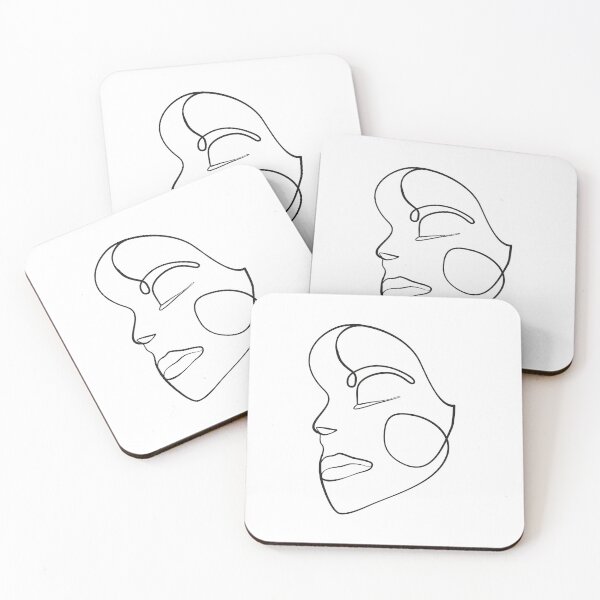 Item preview, Abstract Blushing Face - Charcoal designed and sold by A Fabulous Production.