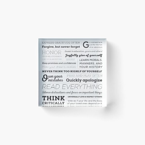 Item preview, The New ABCs of Life designed and sold by moosemtndesign.