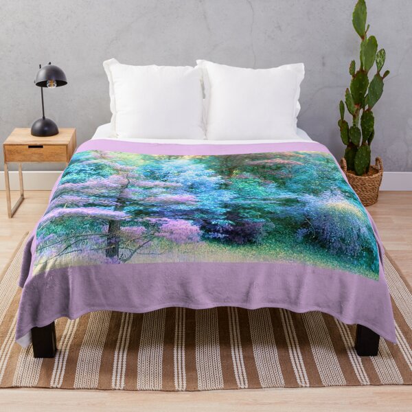 Item preview, Fantasy Enchanted Pastel Forest Pink Blue Green Violet designed and sold by JariHawk.
