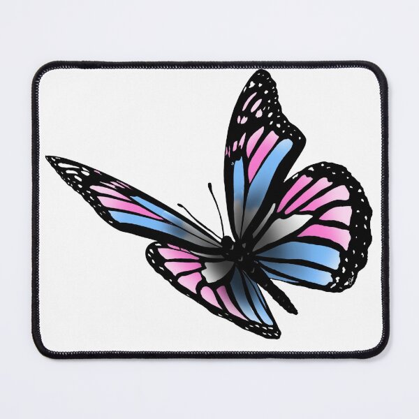 Item preview, Subtle Trans Pride Butterfly designed and sold by Zeons-Art.