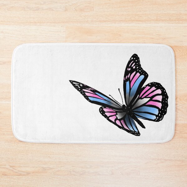 Item preview, Subtle Trans Pride Butterfly designed and sold by Zeons-Art.