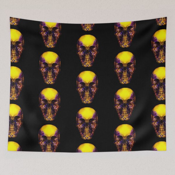Item preview, Yellowjacket Skull Pattern designed and sold by Sk8rSkulls.