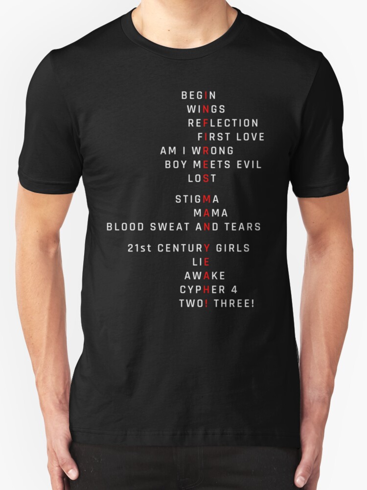 bts white t shirt