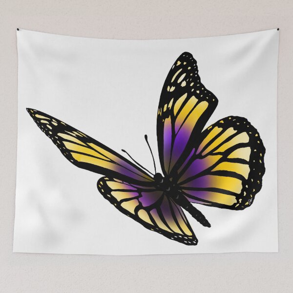 Item preview, Subtle Intersex Pride Butterfly designed and sold by Zeons-Art.