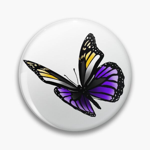 Item preview, Subtle Non-binary Pride Butterfly designed and sold by Zeons-Art.