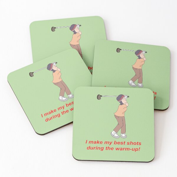 Item preview, Female Golfer: "I make my best shots during the warm-up!" designed and sold by SomeGuyLou.