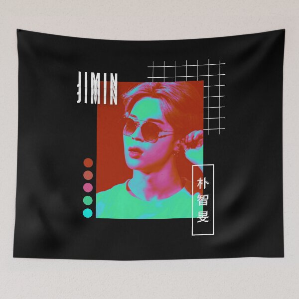 Item preview, BTS Jimin Vaporwave Collage designed and sold by sakurapalette.