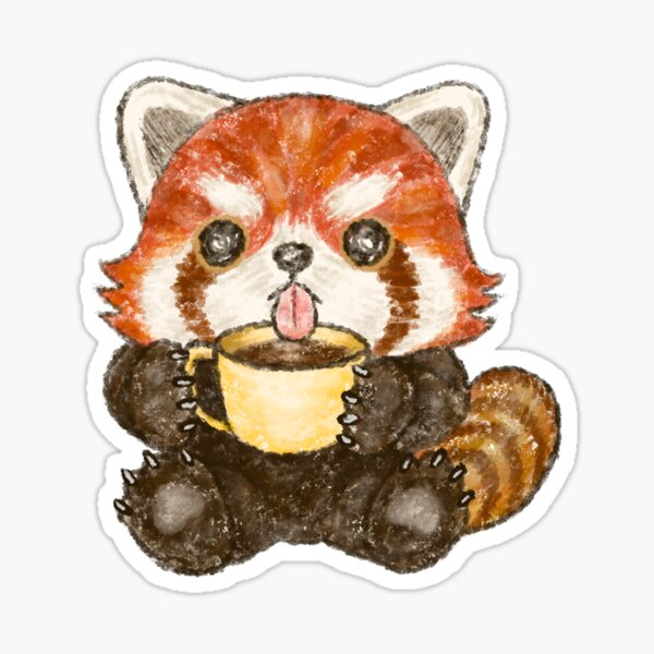 Item preview, Coffee break for red panda designed and sold by Toru Sanogawa.
