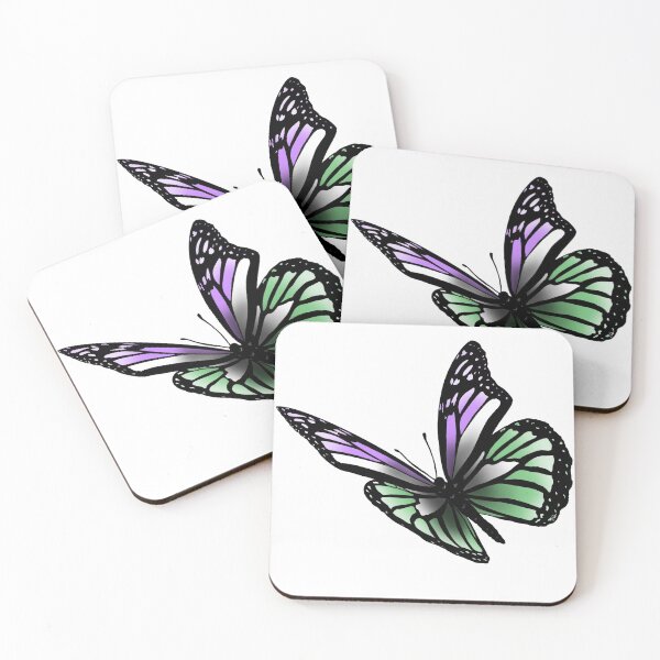 Item preview, Subtle Genderqueer Pride Butterfly designed and sold by Zeons-Art.