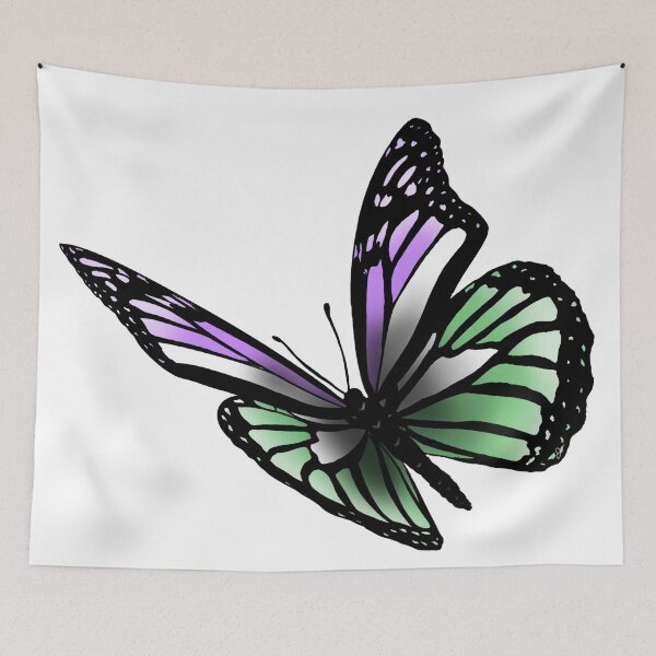 Item preview, Subtle Genderqueer Pride Butterfly designed and sold by Zeons-Art.