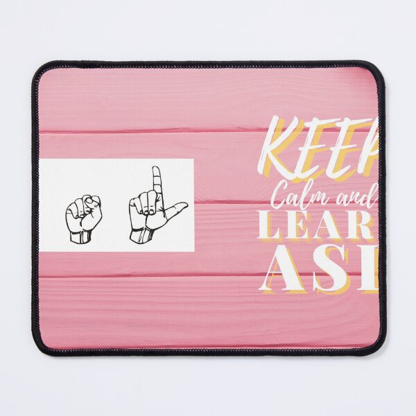 Item preview, keep calm and learn ASL designed and sold by adilelassouli.