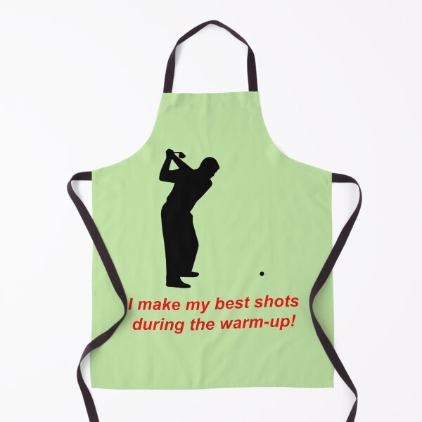 Item preview, Male Golfer: "I make my best shots during the warm-up!" designed and sold by SomeGuyLou.