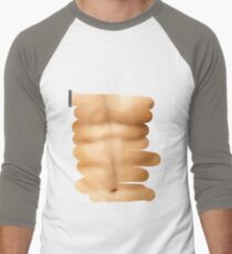 Fitness abs through shirt Men's Baseball ¾ T-Shirt