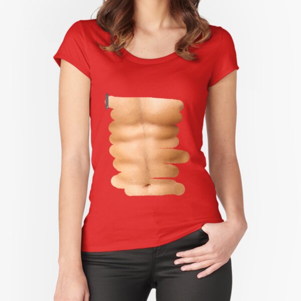 "Fitness abs through shirt" Tshirt by bogratt Redbubble