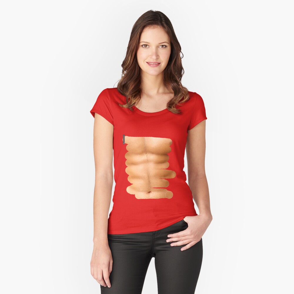 "Fitness abs through shirt" Tshirt by bogratt Redbubble