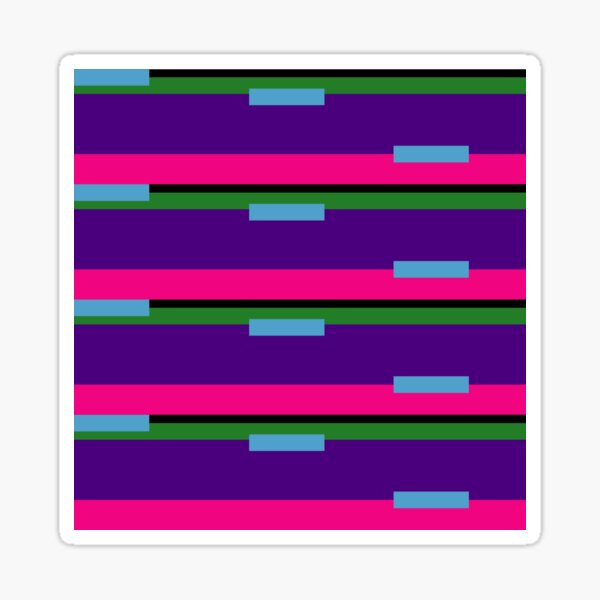 Funky Step Pattern Sticker