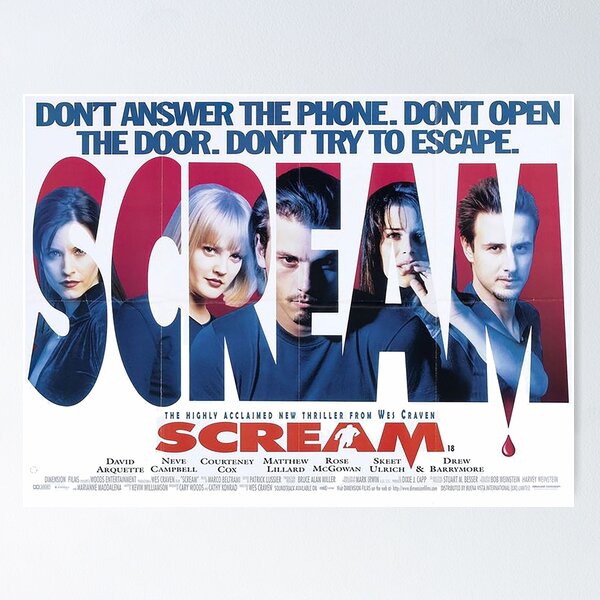 Item preview, Scream (1996) Movie Poster Design 2 designed and sold by andyrewth.