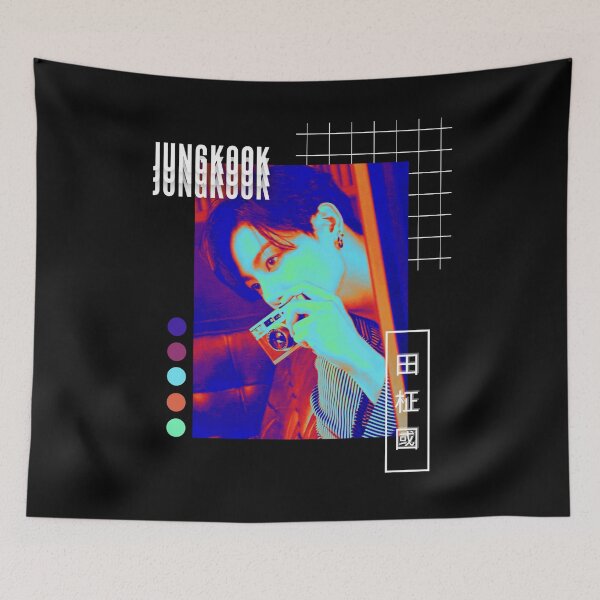 Item preview, BTS Jungkook Vaporwave Collage designed and sold by sakurapalette.