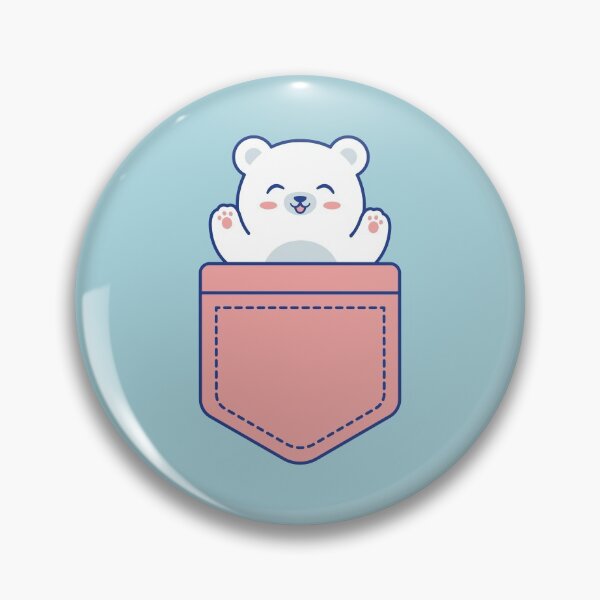 Item preview, Polar Bear in a Pocket designed and sold by AstrobearDesign.