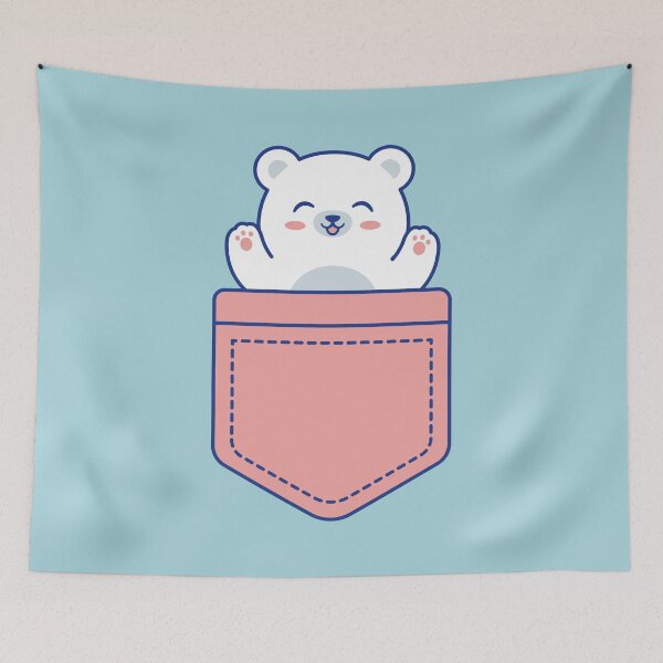 Item preview, Polar Bear in a Pocket designed and sold by AstrobearDesign.