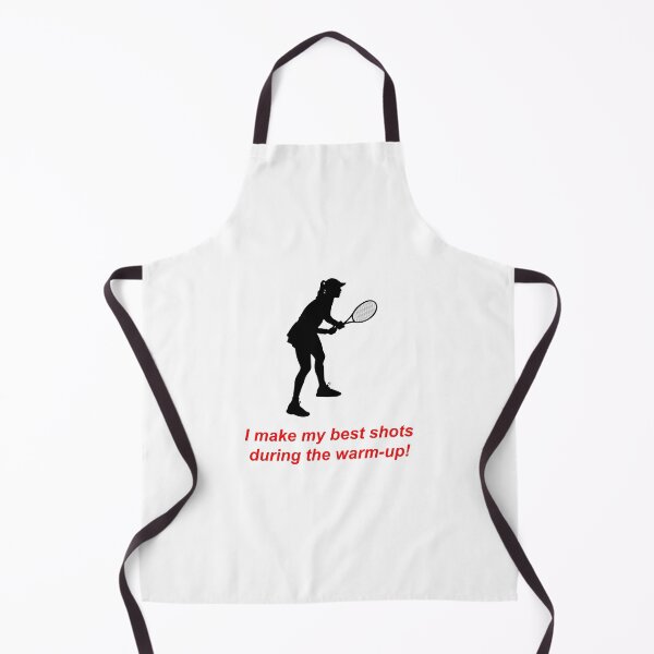Item preview, Female Tennis Player: "I make my best shots during the warm-up!" designed and sold by SomeGuyLou.
