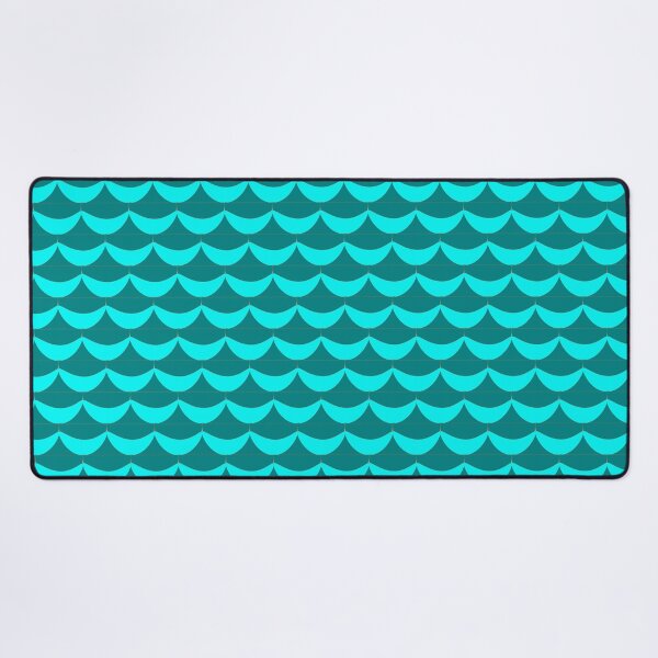 Item preview, Scale Pattern in Teal and Aqua designed and sold by Kim H Ritter.