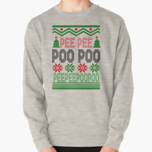 Item preview, Pee Pee Poo Poo Hässlicher Weihnachtspullover Sweatshirt designed and sold by dgavisuals.