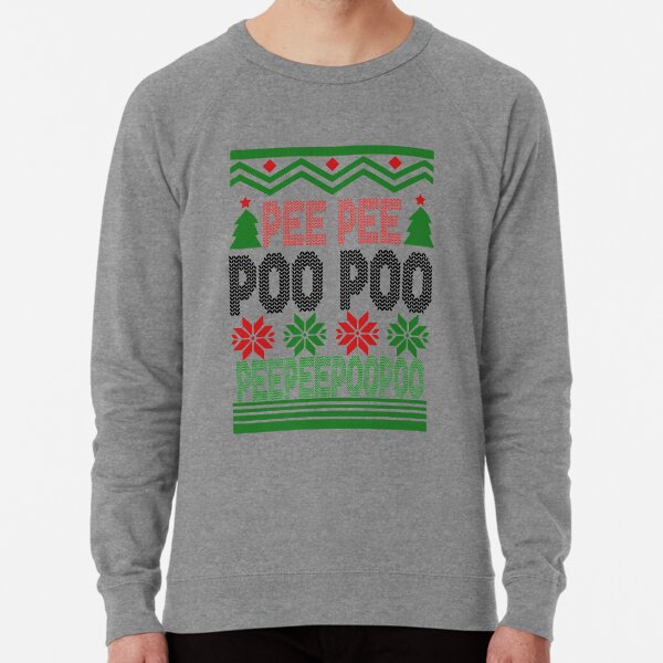 Item preview, Pee Pee Poo Poo Ugly Christmas Sweater Sweatshirt designed and sold by dgavisuals.