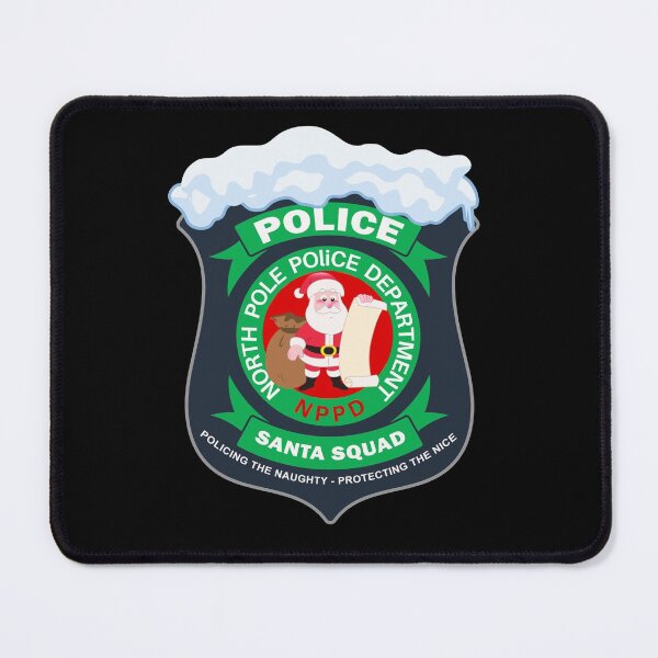 Item preview, North Pole Police Department Santa Squad Badge designed and sold by Mompreneur and Daughter.