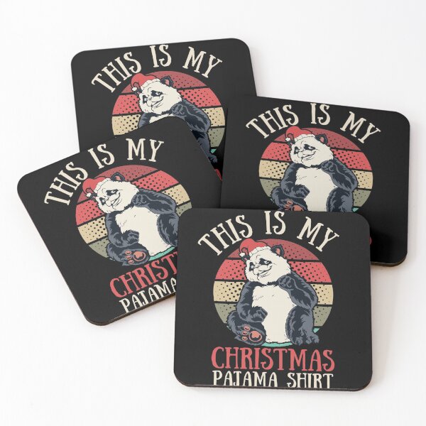 Item preview, My Christmas Pajama Shirt Panda Santa designed and sold by Echo Dusk.