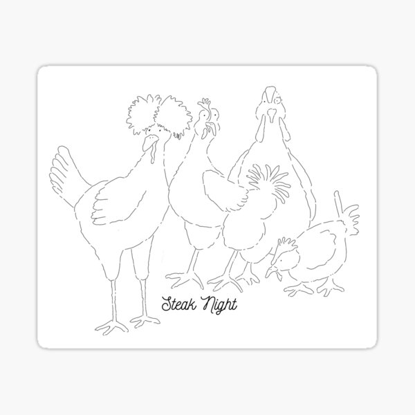 Steak Night Sticker