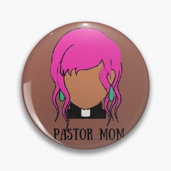 Item preview, Pastor Mom (pink hair, light brown skin) designed and sold by CheekyGrace.