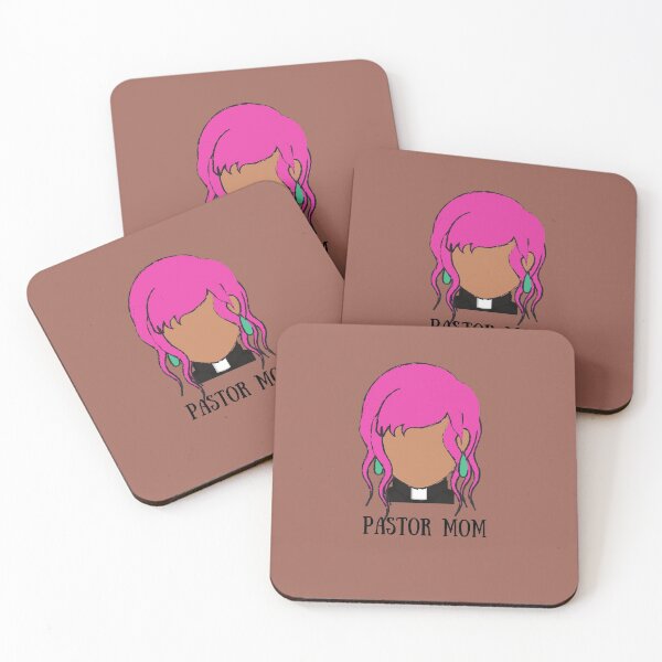 Item preview, Pastor Mom (pink hair, light brown skin) designed and sold by CheekyGrace.
