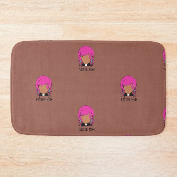 Item preview, Pastor Mom (pink hair, light brown skin) designed and sold by CheekyGrace.