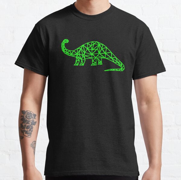 Artikel-Vorschau von Brontosaurus - Grüne Linie auf Schwarz, designt und verkauft von NaomiWallace321.