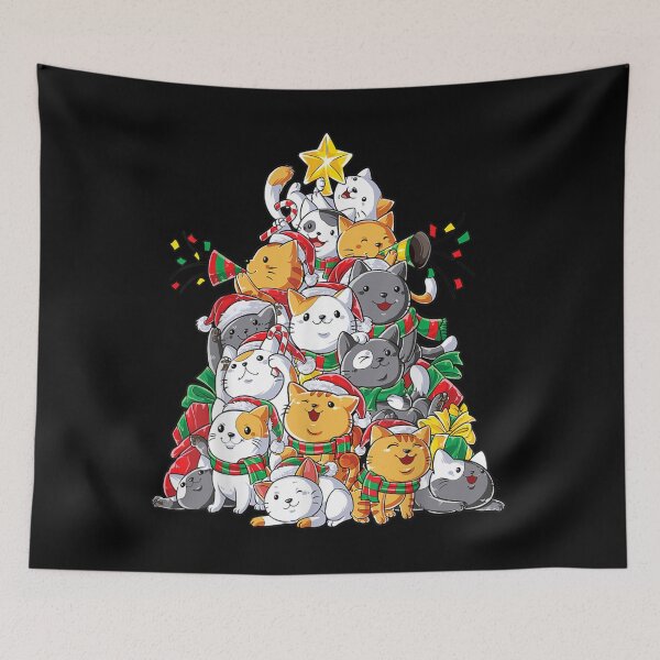 Item preview, Cat Christmas Tree Meowy Catmas Xmas designed and sold by RobertoGomis.