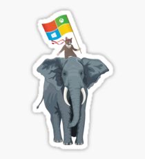 Ninja Cat Elephant Sticker