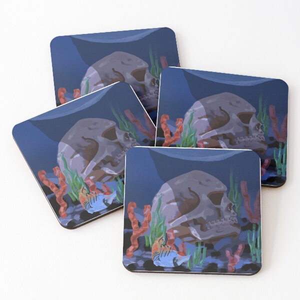 Item preview, Human skull under the sea designed and sold by MadMouse3.