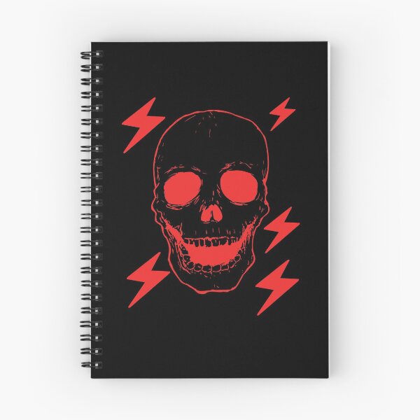 Item preview, Red skull with lightning bot designed and sold by darshants.