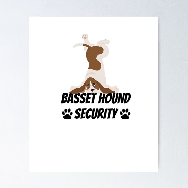 Artikelvorschau, Basset Hound Security - Hundezitat entworfen und verkauft von TrueFit Essentials.