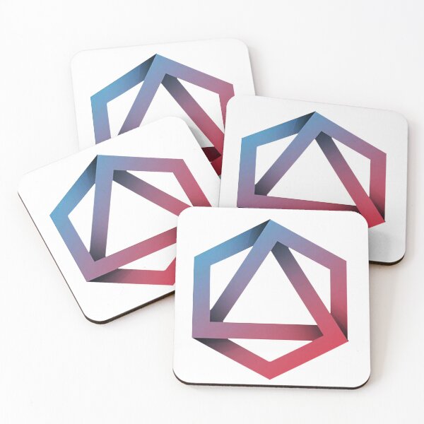 Item preview, Blue and Red Hexangle designed and sold by boredadult102.