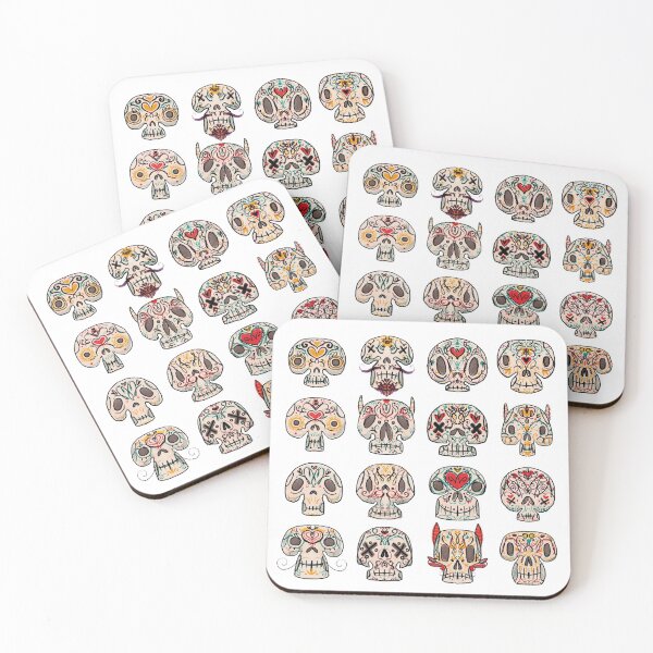 Item preview, candy skulls day of the dead Mexico designed and sold by marquezilustra.