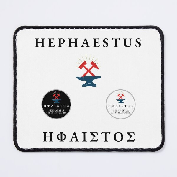 Item preview, Hephaestus Sticker Pack Greek Mythology God of Blacksmiths Anvil Hammer designed and sold by OnyxMoonDesigns.