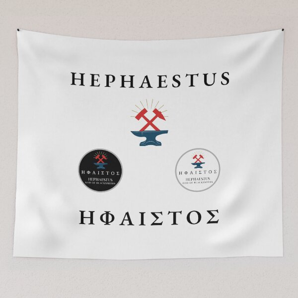 Item preview, Hephaestus Sticker Pack Greek Mythology God of Blacksmiths Anvil Hammer designed and sold by OnyxMoonDesigns.
