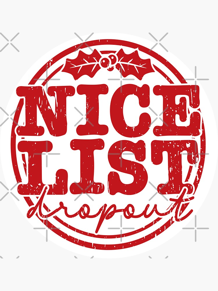 Christmas Funny Naughty or Nice or Tried List Small Christmas Stocking