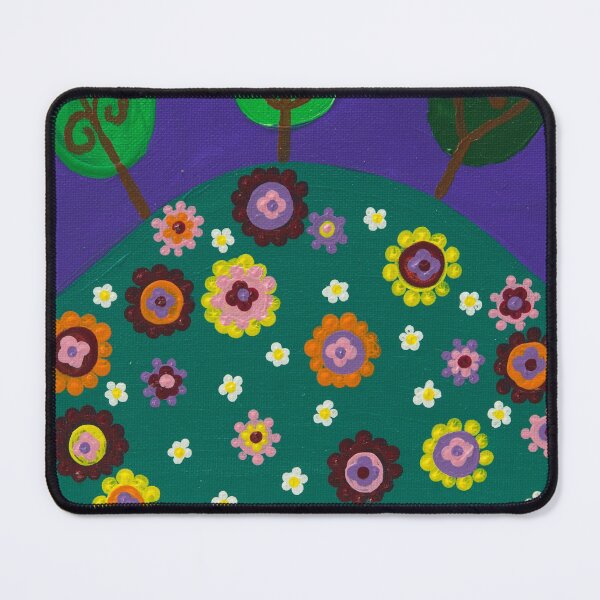 Item preview, Flowers on a hill- hand painted designed and sold by waterlily-joy.