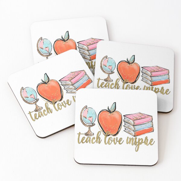 Item preview, TEACH , LOVE , INSPIRE  designed and sold by DiscoVibes.